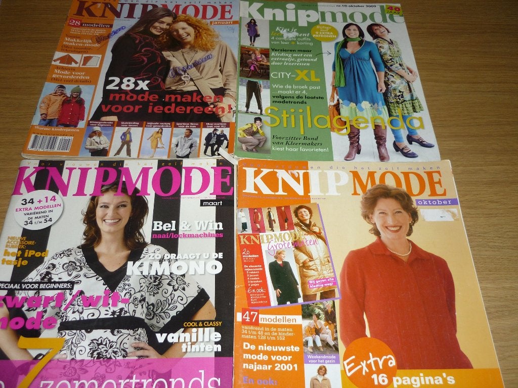 Naaitijdschriften van Knip en Burda, Hobby en Vrije tijd, Ophalen of Verzenden, Burda
