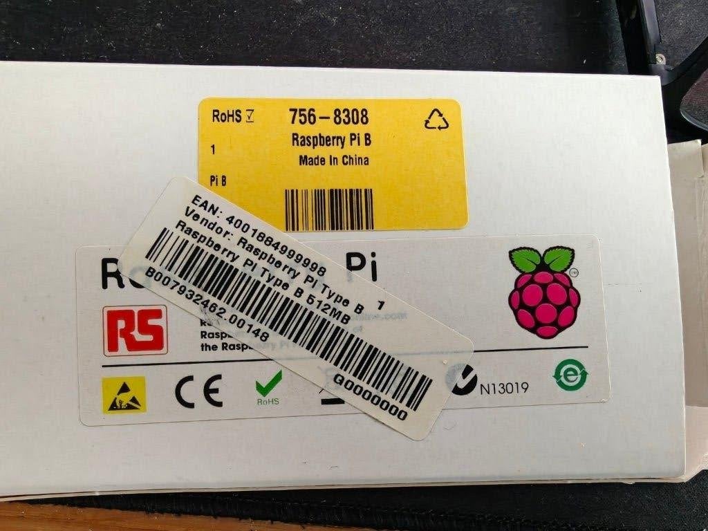 Raspberry Pi Model B 512MB - originele doos, Ophalen of Verzenden, Gebruikt