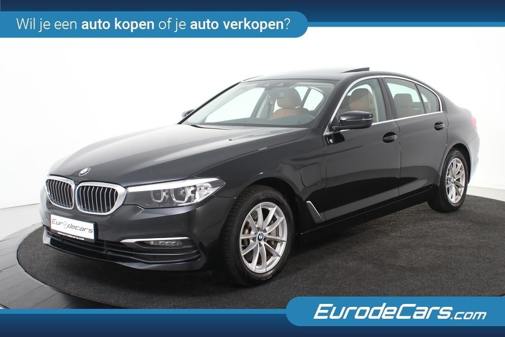 BMW 530e Limosine *1ste Eigenaar*Leer*Schuifdak*Navigatie*, Lichtsensor, 4 cilinders, Zwart, Leder