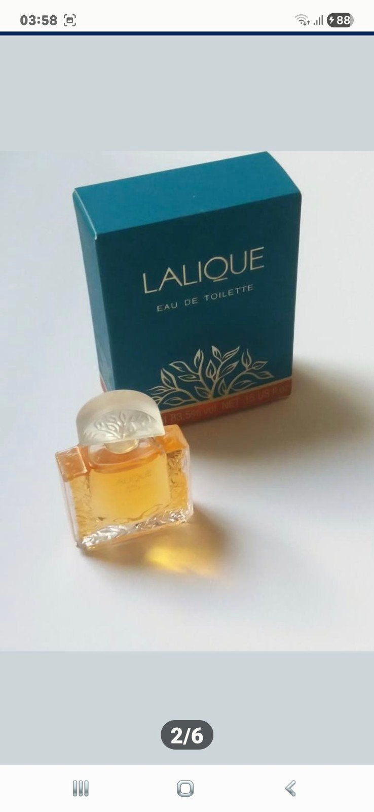 Lalique 4,5ml eau de toilette
€ 30,00, Collections, Enlèvement ou Envoi, Comme neuf, Miniature, Plein