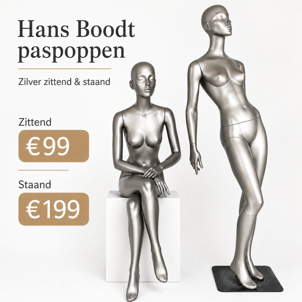 Hans Boodt Mannequin Etalagepop Paspop Dames Zittend/Staand, Ophalen of Verzenden, Gebruikt, Paspop