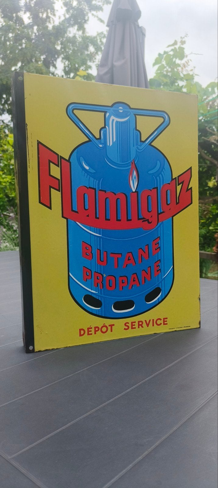Plaque émaillée Flamigaz, Enlèvement ou Envoi