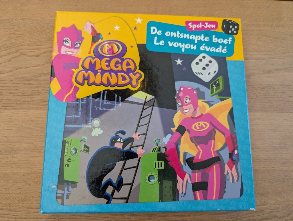 Gezelschapsspel Mega Mindy 'de ontsnapte boef', Hobby en Vrije tijd, Ophalen of Verzenden, Studio 100