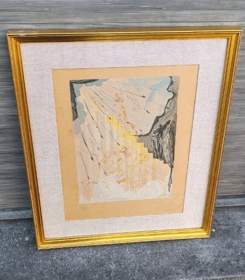 Lithographie signe Salvador Dali, Antiquités & Art, Enlèvement ou Envoi, Lithographie