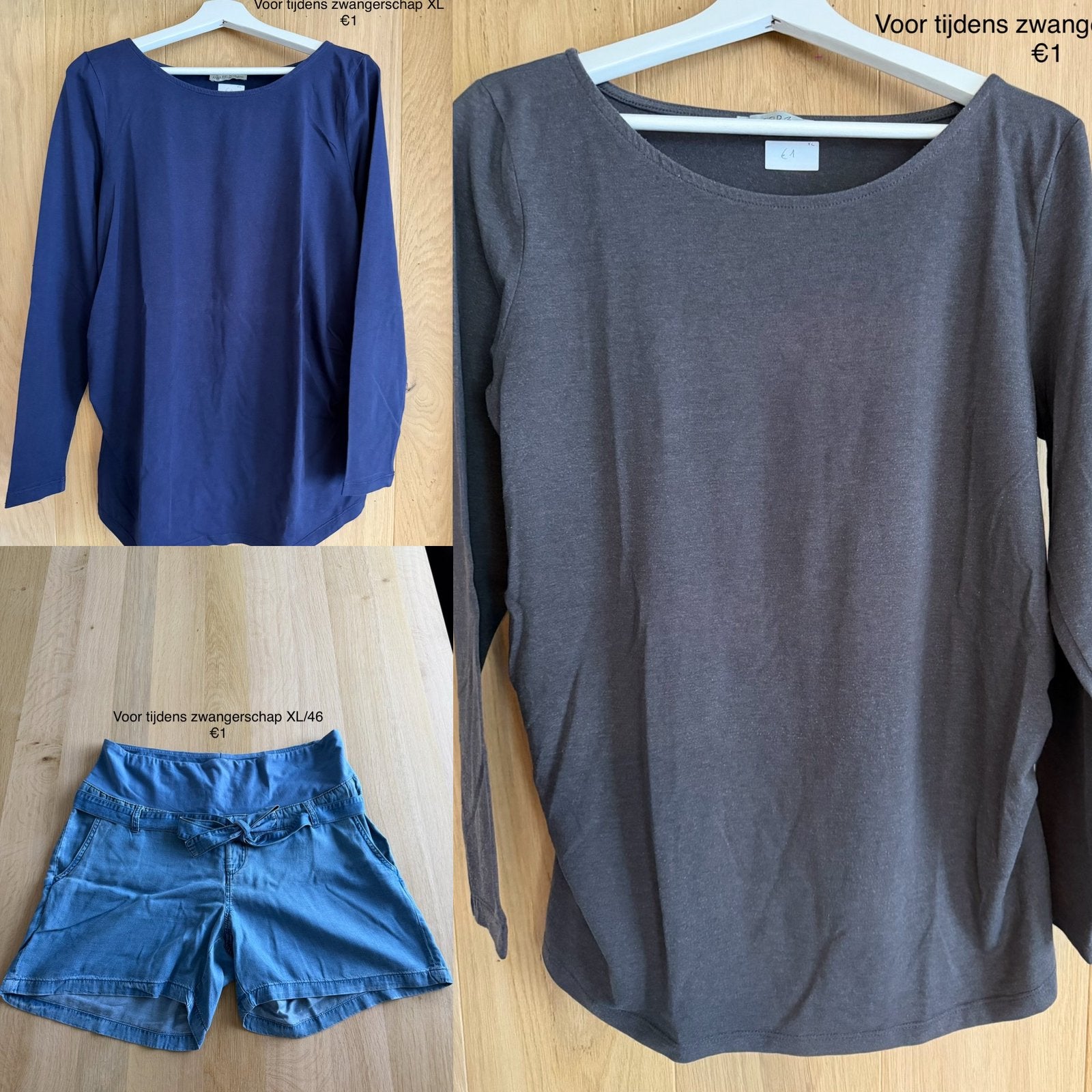 Pakket zwangerschapskledij XL, Kleding | Dames, Ophalen of Verzenden, Zo goed als nieuw, Maat 46/48 (XL) of groter