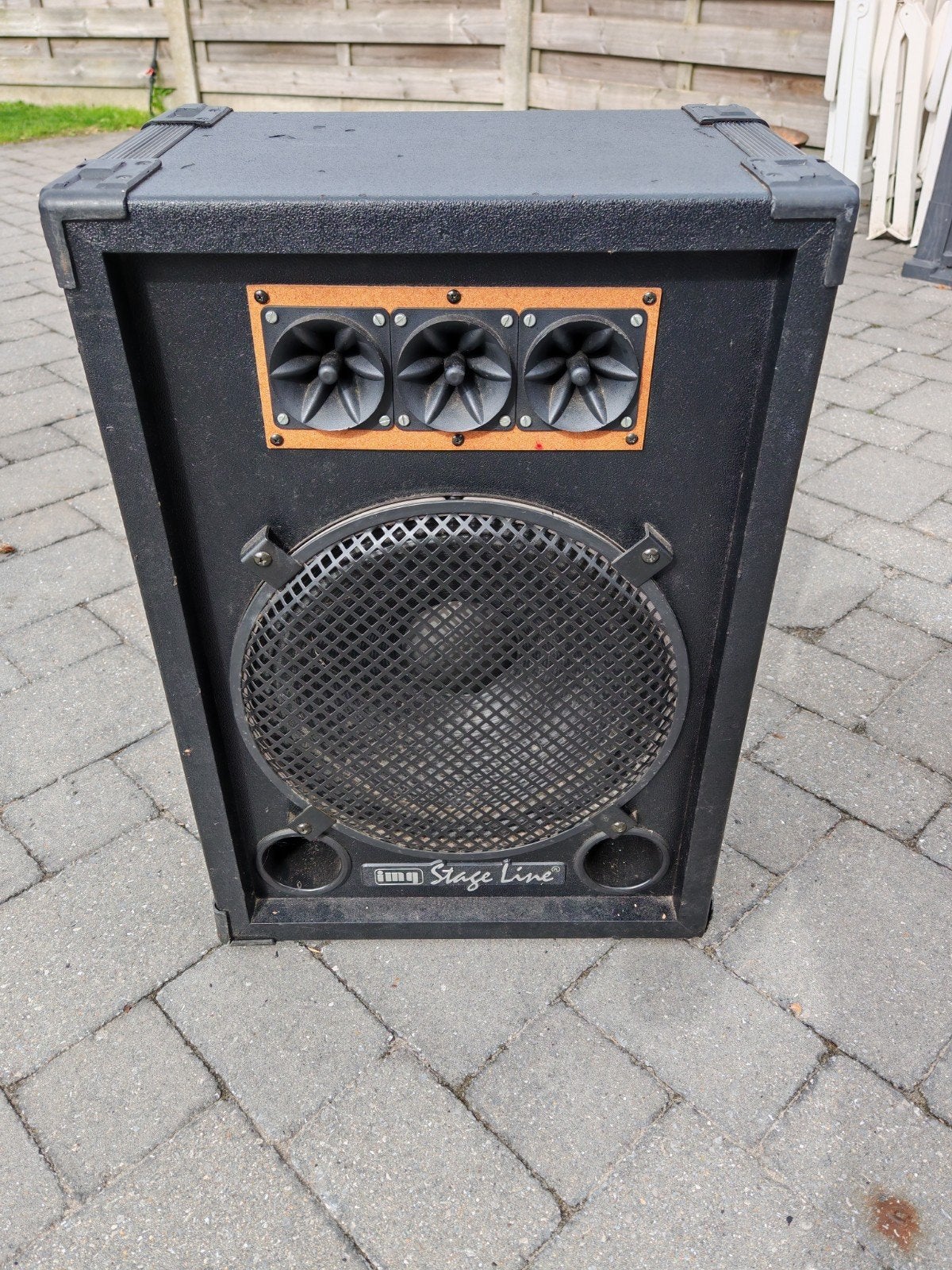 2x IMG Stage Line PAB-15/P Luidspreker / Speaker (500W - 8 O, Muziek en Instrumenten, Ophalen, Gebruikt, 100 watt of meer