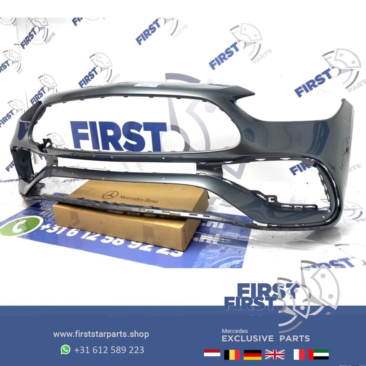 W206 BUMPER C206 AMG LINE VOORBUMPER ZWART WIT GRIJS BLAUW R, Autos : Pièces & Accessoires, Utilisé, -, Avant, -