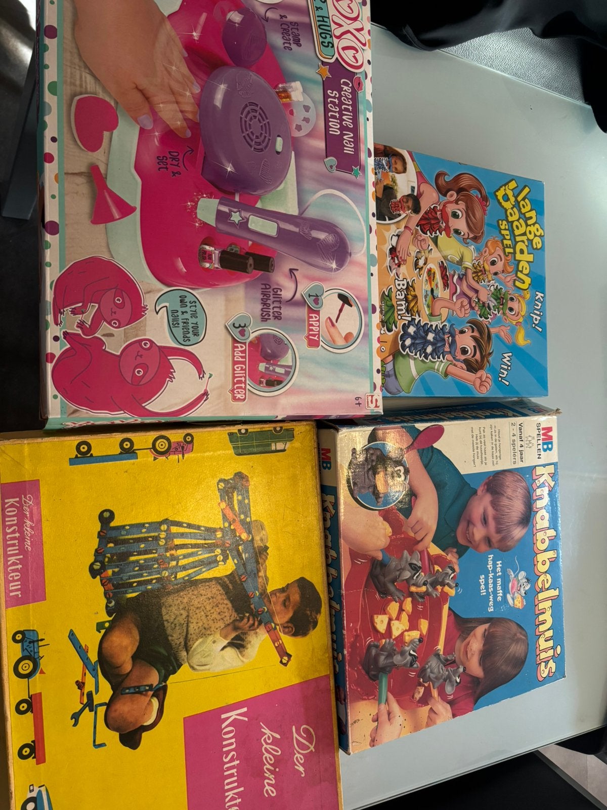 Vier spellen gratis, Diversen, Rommelmarktspullen, Ophalen of Verzenden