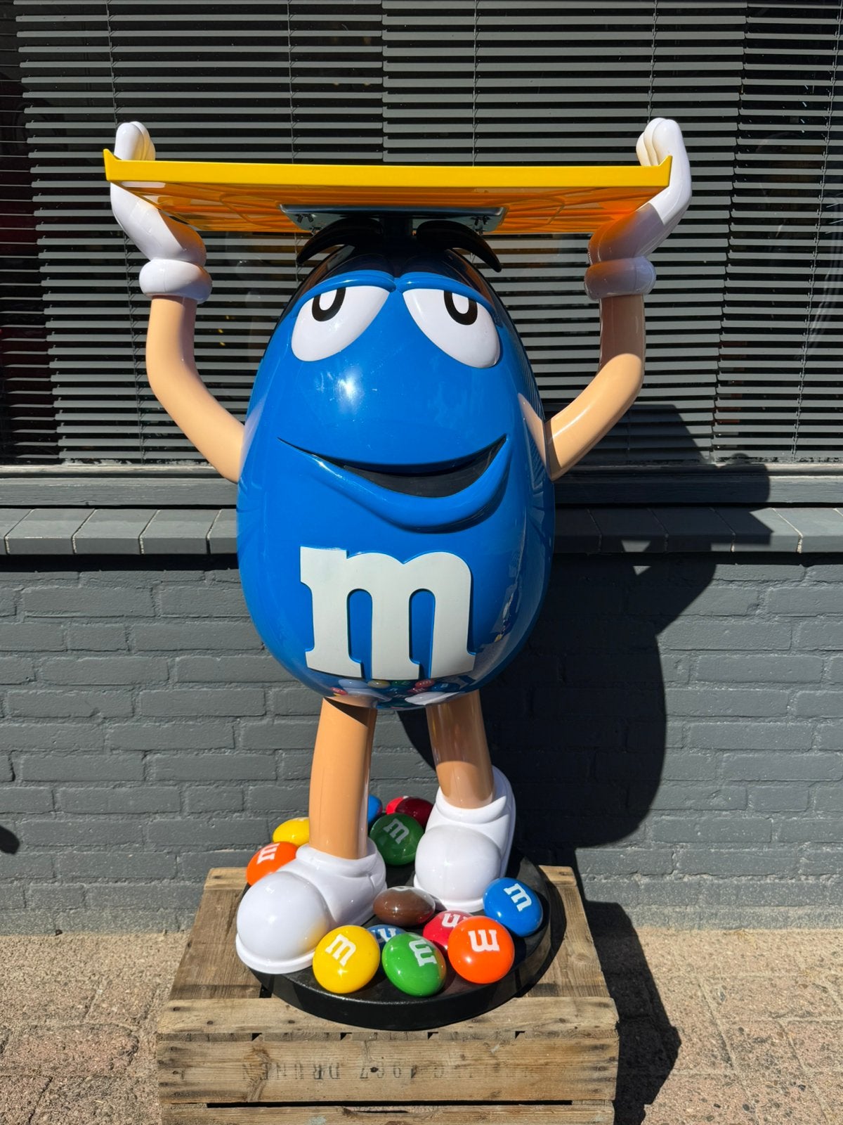 Image publicitaire M&M Blue Display, Enlèvement, Utilisé, Panneau publicitaire