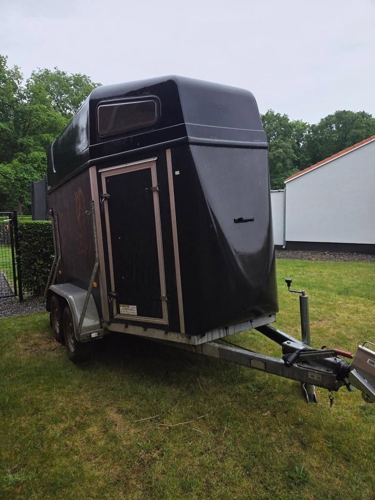 2 paardstrailer horta van 2005, Enlèvement, Utilisé, Bois, Remorque 2 chevaux