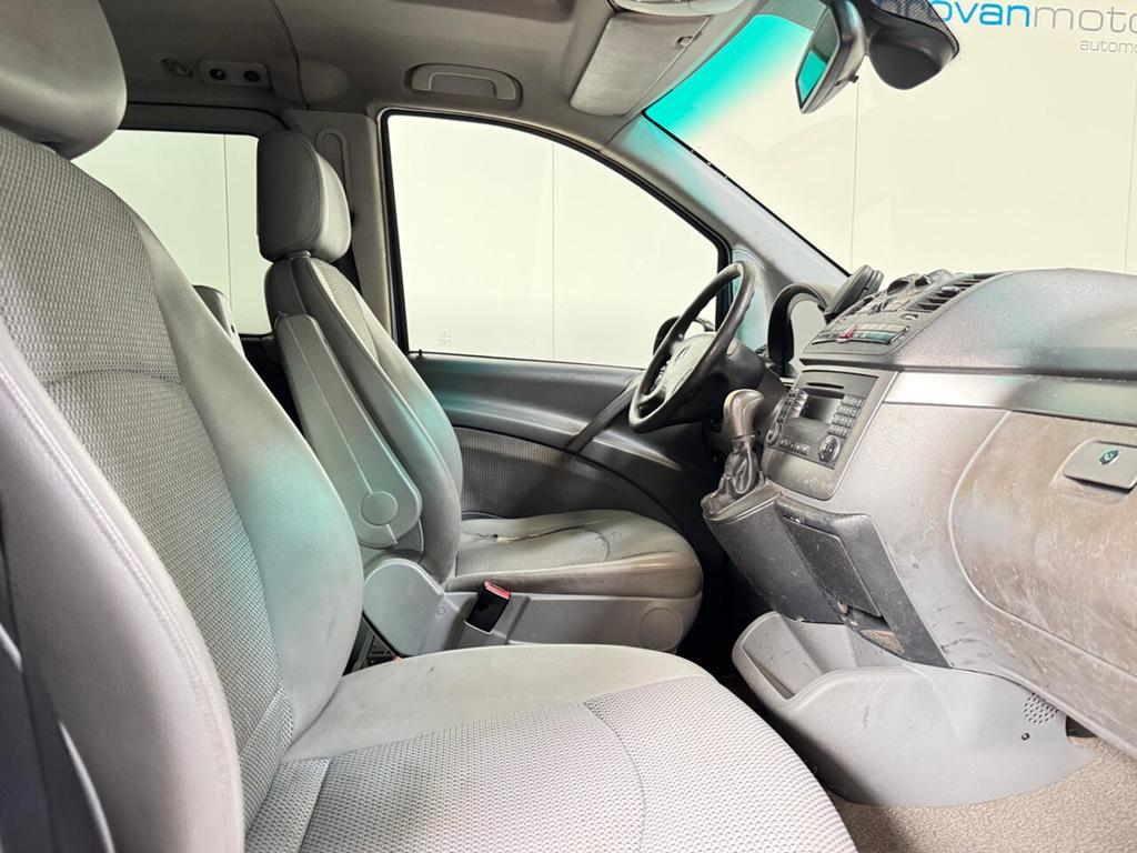 Mercedes-Benz Viano 2.2 CDI Autom. 5 pl - Dub.Cab - Lichte, Auto's, 4 deurs, Zwart, Leder en Stof, Mercedes-Benz