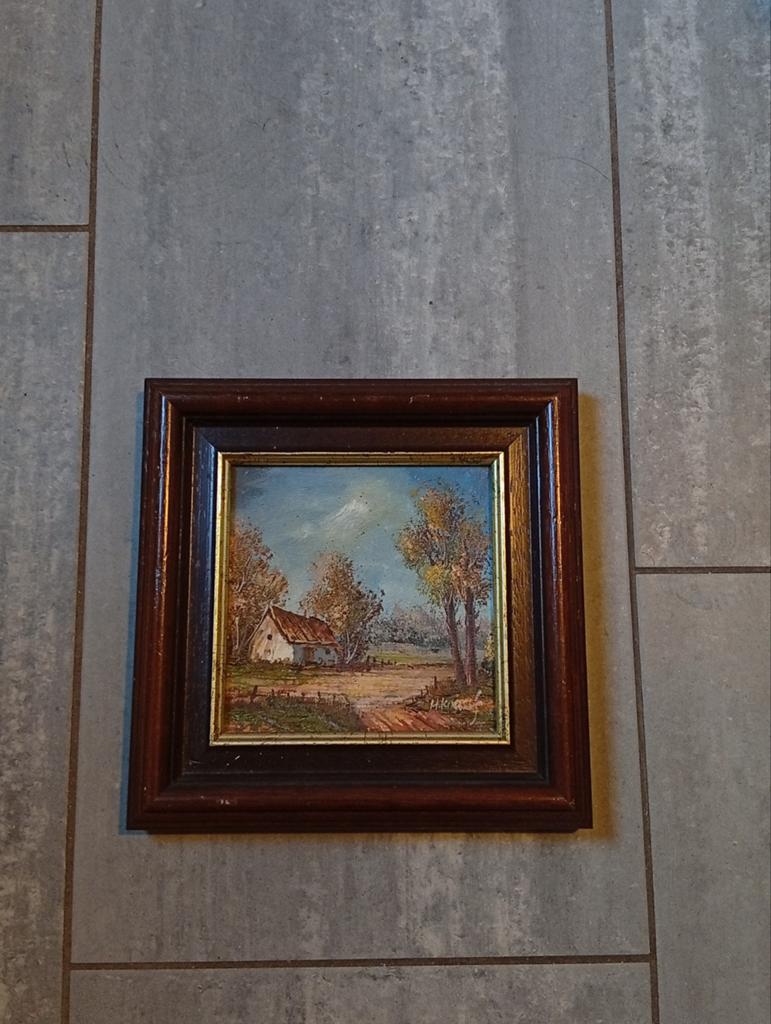 Decoratief schilderij landelijke stijl, Ophalen