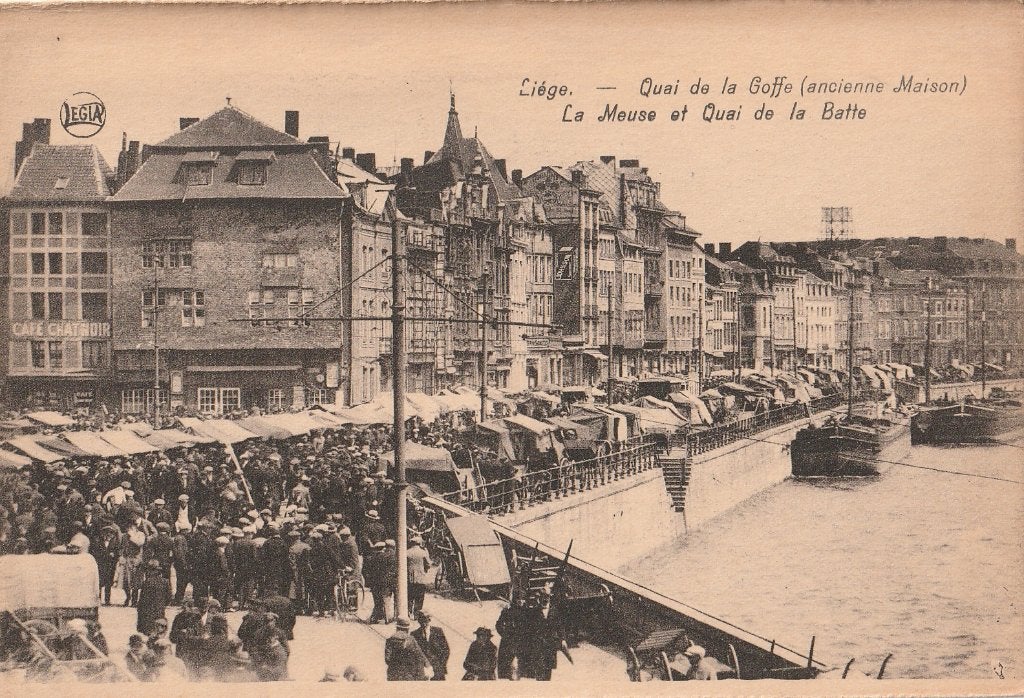 LUIK -  Kade de la Goffe en de Maas, Ophalen of Verzenden, Ongelopen, Luik