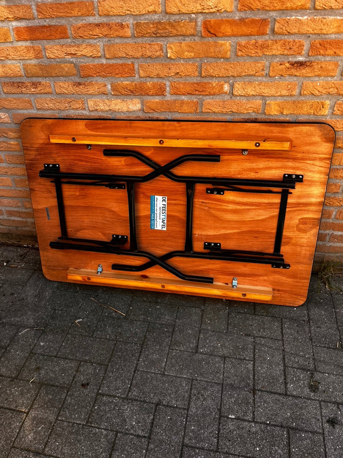 Houten tafel, Huis en Inrichting, Ophalen, Zo goed als nieuw