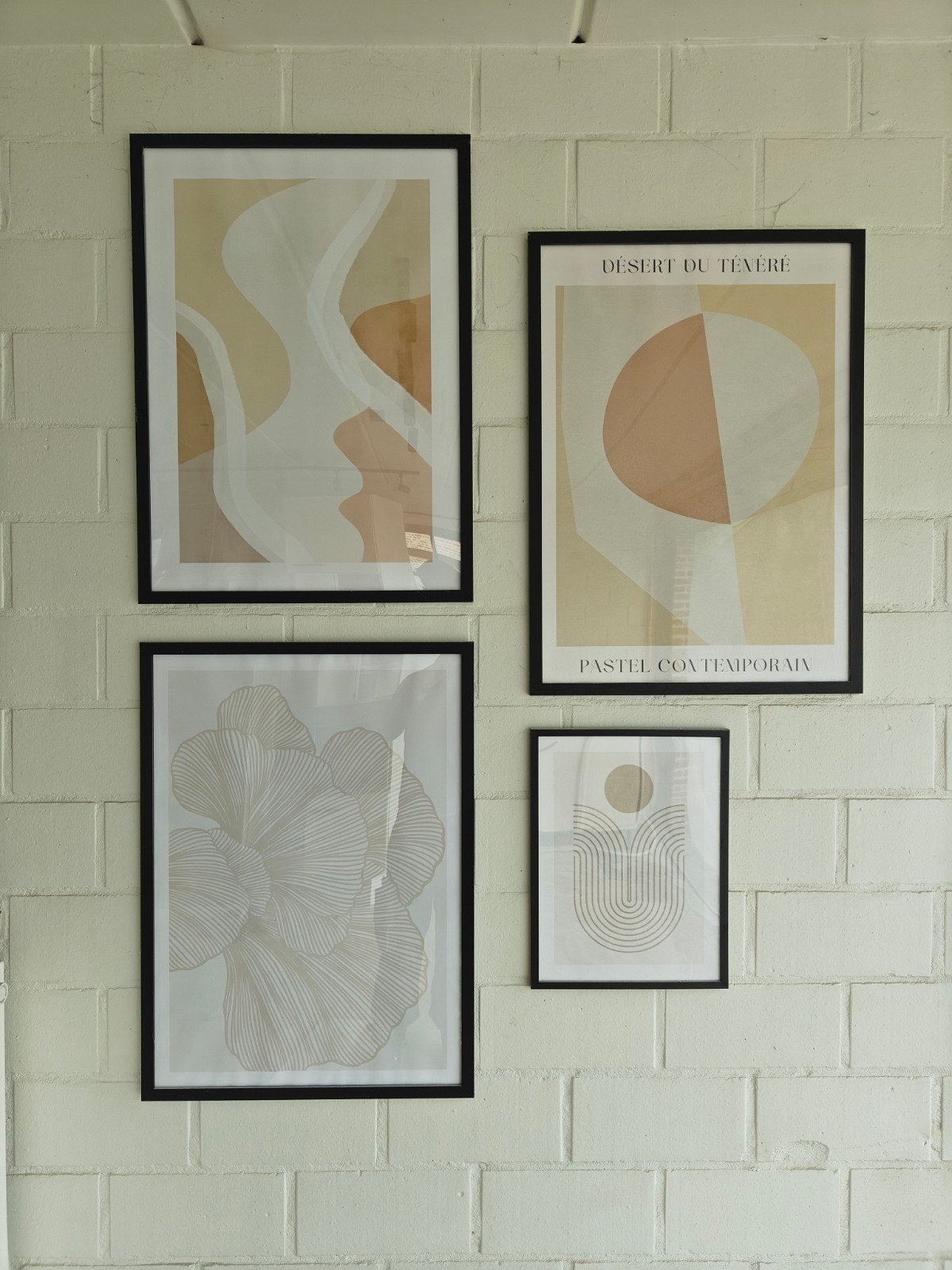 4 kaders met posters, TV, Hi-fi & Vidéo, Suspendu, Noir, Comme neuf, Enlèvement