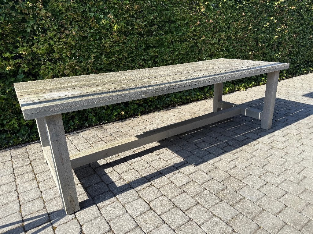 Steigerhouten tuintafel, Tuin en Terras, Ophalen, Gebruikt, Rechthoekig, Hout