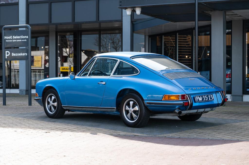 Porsche 911 T 2.2 concours (bj 1970), Auto's, Oldtimers, 4 zetels, Zwart, Overige kleuren, Leder