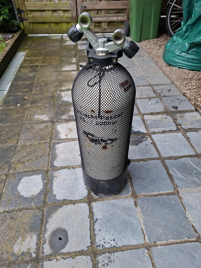 Duikfles 15L 200Bar, Watersport en Boten, Duiken, Ophalen, Gebruikt, Duikfles