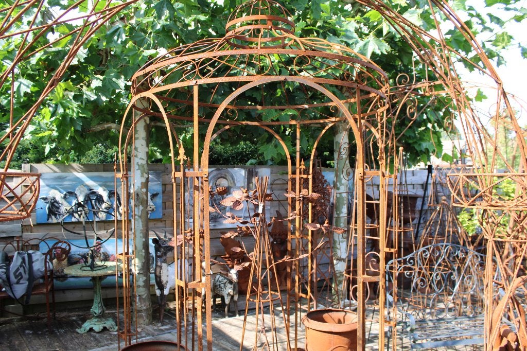 smeedijzeren tuinhuisje 3 maten, lees de aankondiging, Tuin en Terras, Ophalen, Nieuw