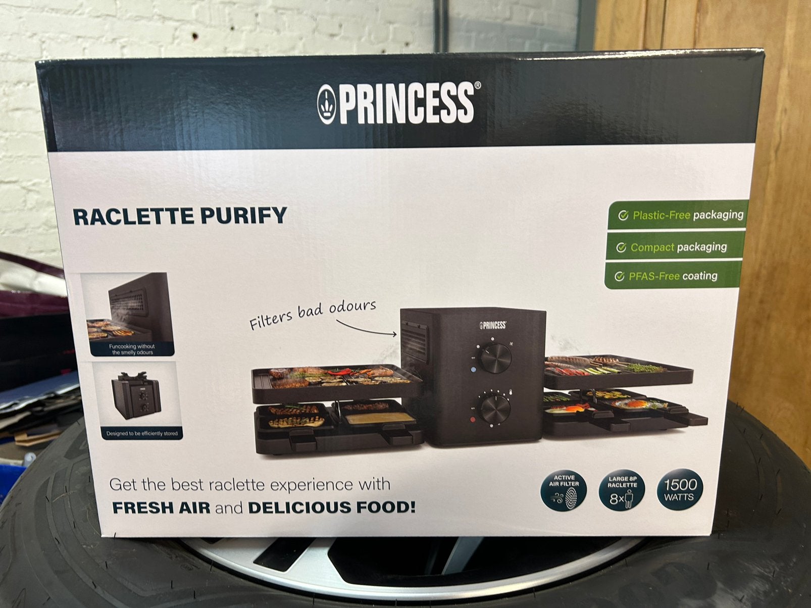 Gloednieuw raclette toestel van Princess, Elektronische apparatuur, Gourmetstellen, Ophalen, Nieuw, 8 personen of meer