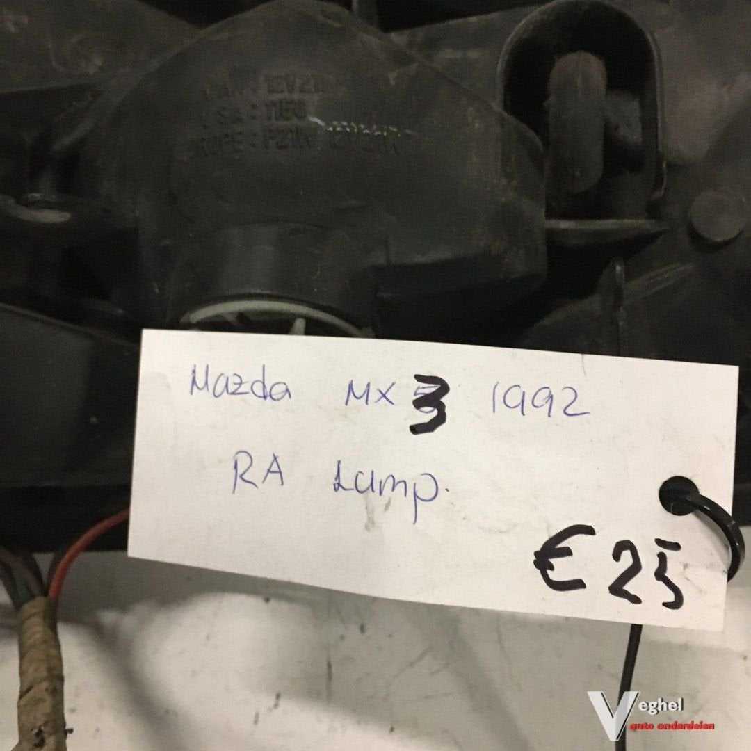 Mazda MX3 1992  Achterlicht  Rechtsachter, Gebruikt, -, -, Ophalen of Verzenden