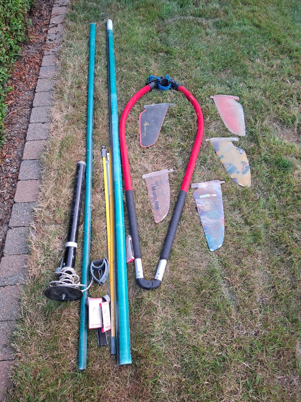 Windsurfmateriaal., Watersport en Boten, Windsurfen, Ophalen, Gebruikt, Complete set