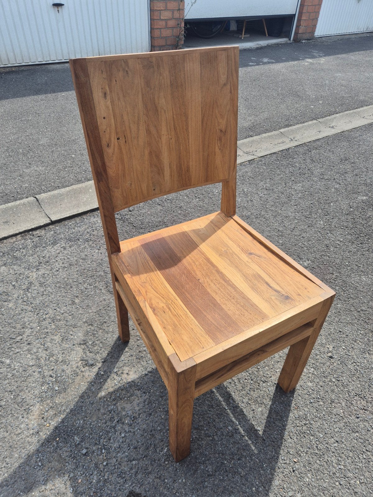 6 teak stoelen, Ophalen