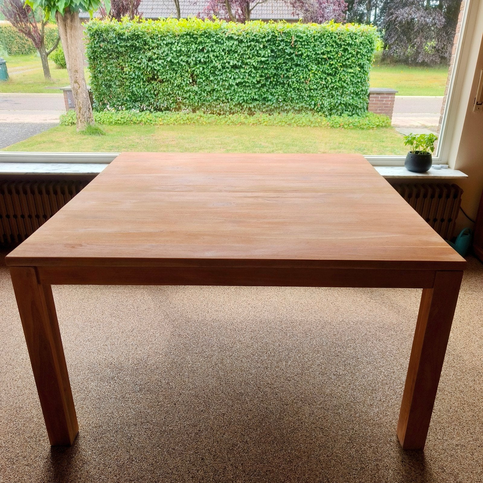 Table en teck entièrement en bois de teck solide, de haute q, Enlèvement, Teck