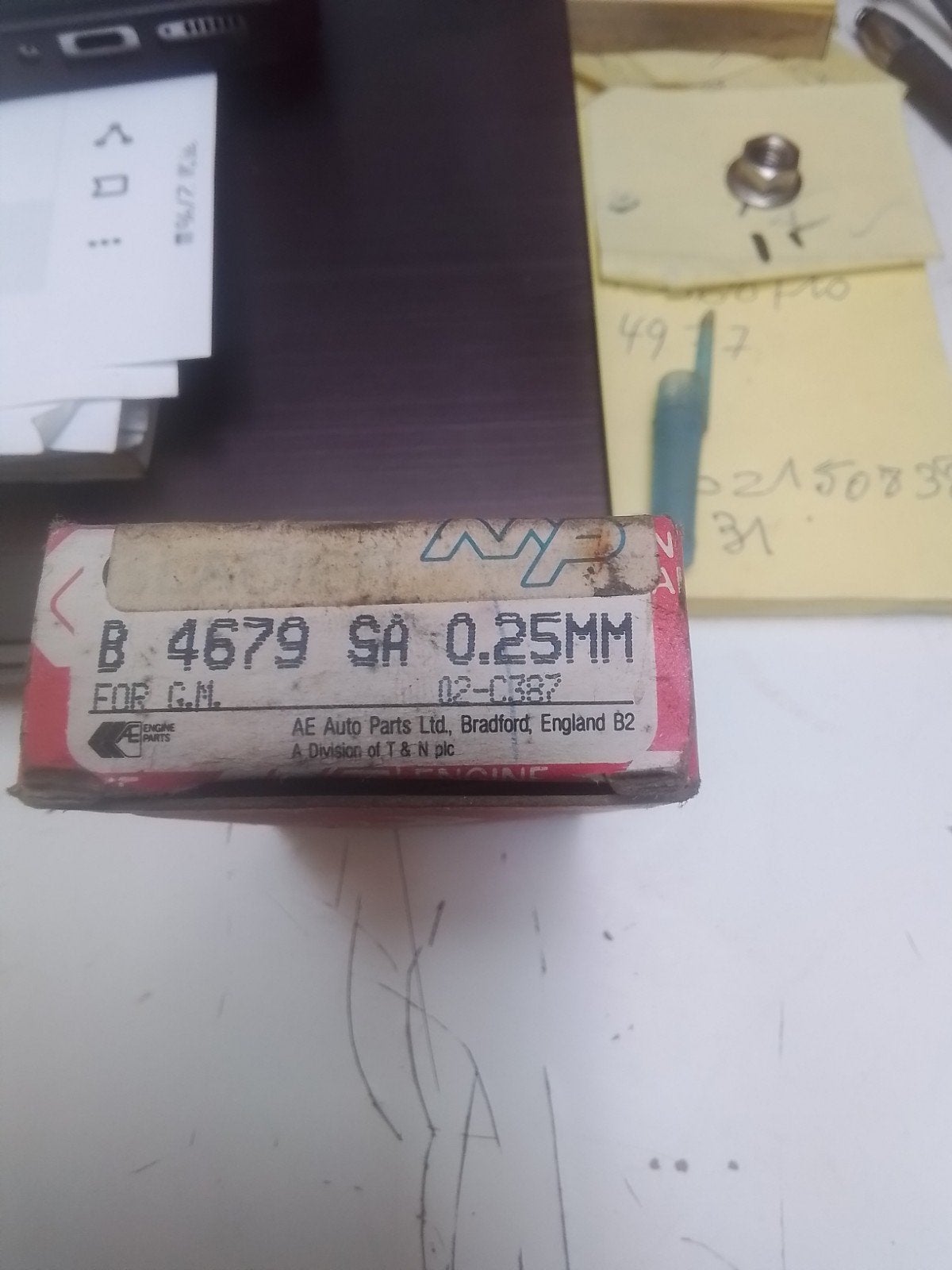 Coussinet de bielles OPEL CORSA  1200-1400-1600GSI 0,25, Autos : Pièces & Accessoires, Enlèvement ou Envoi, Opel