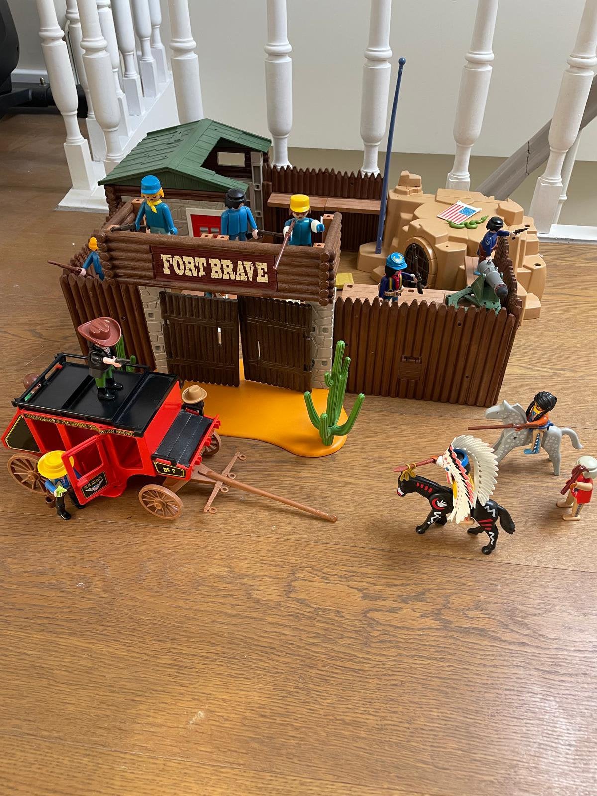 Playmobil 5245 Fort Bravo soldats,  deligence canon, Enlèvement ou Envoi, Comme neuf