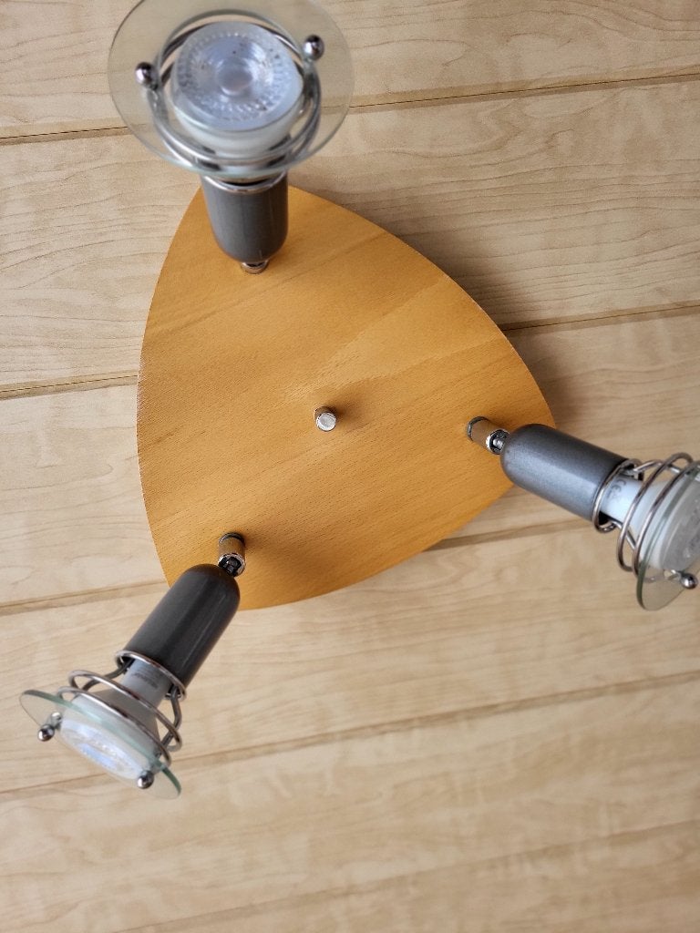 Plafond lamp, Zo goed als nieuw, Plafondlamp, Hout, Ophalen