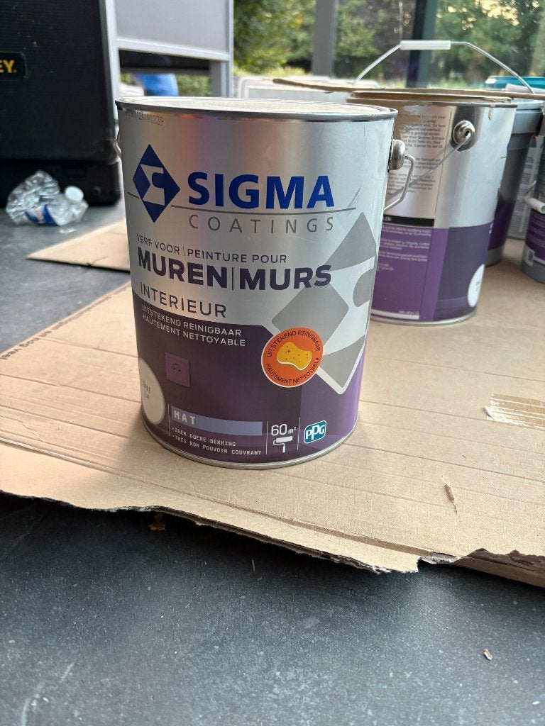Sigma muurverf Matt lichtroze, Ophalen, Nieuw, Verf, 10 tot 15 liter