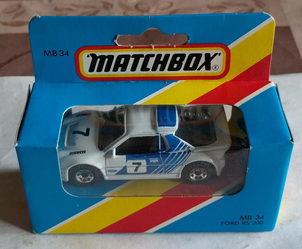 Matchbox Ford RS 200, Ophalen of Verzenden, Zo goed als nieuw, Auto