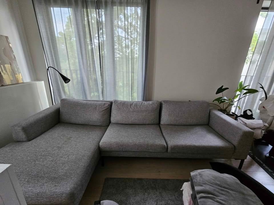 Grand Canapé d'Angle Gris (3m10) – Prix Mini !, Enlèvement, Utilisé, Tissus