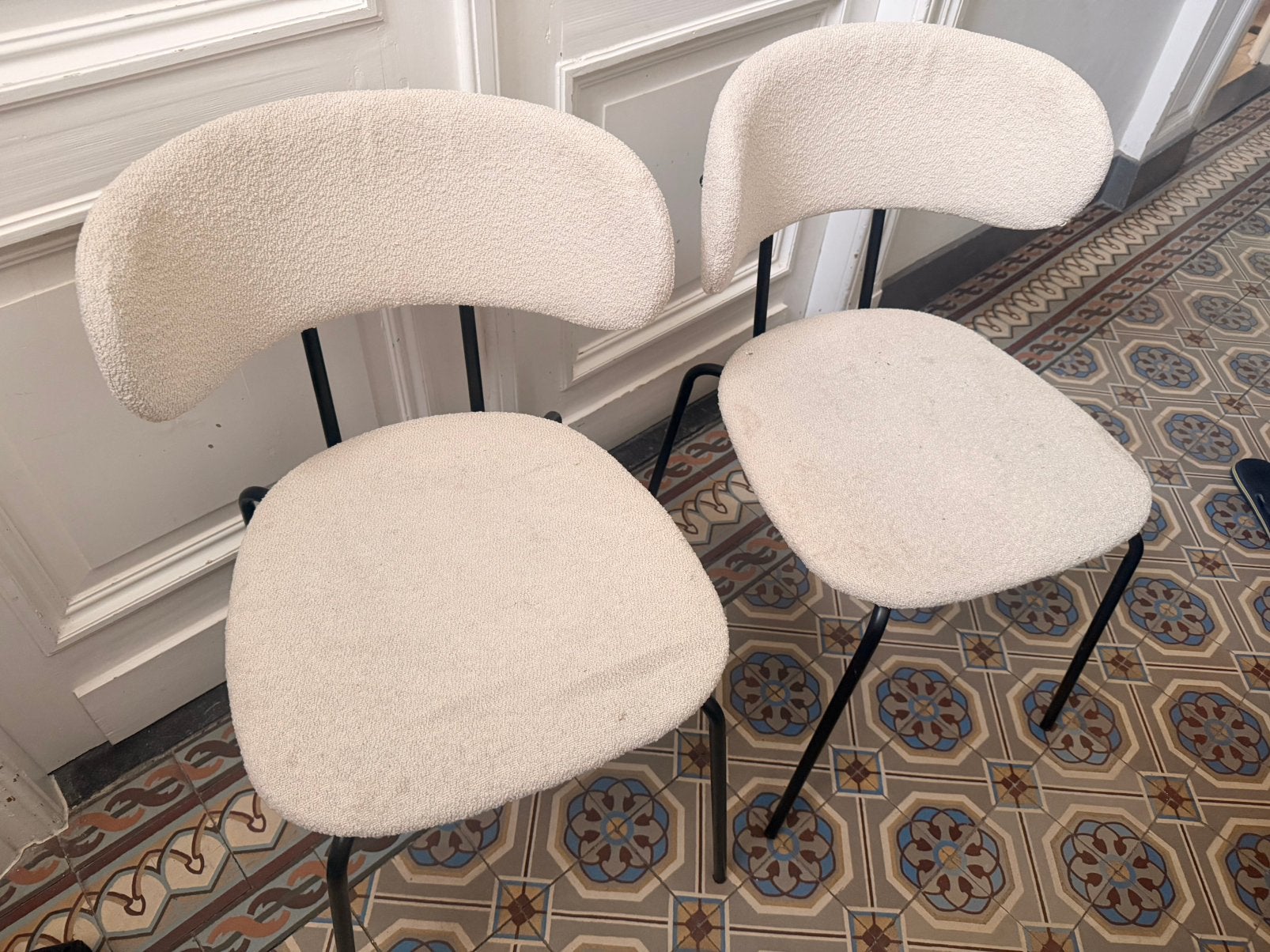 2 stoelen Bolzano off-white, Huis en Inrichting, Ophalen, Gebruikt