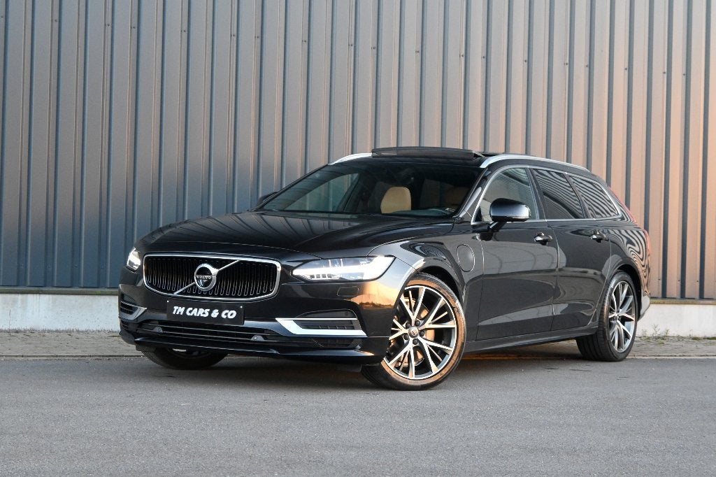 Volvo V90 T8 Hybrid LED, HUD, pilot, 360Cam, Pano Trekh AWD, Auto's, Automaat, V90, 4 cilinders, Zwart