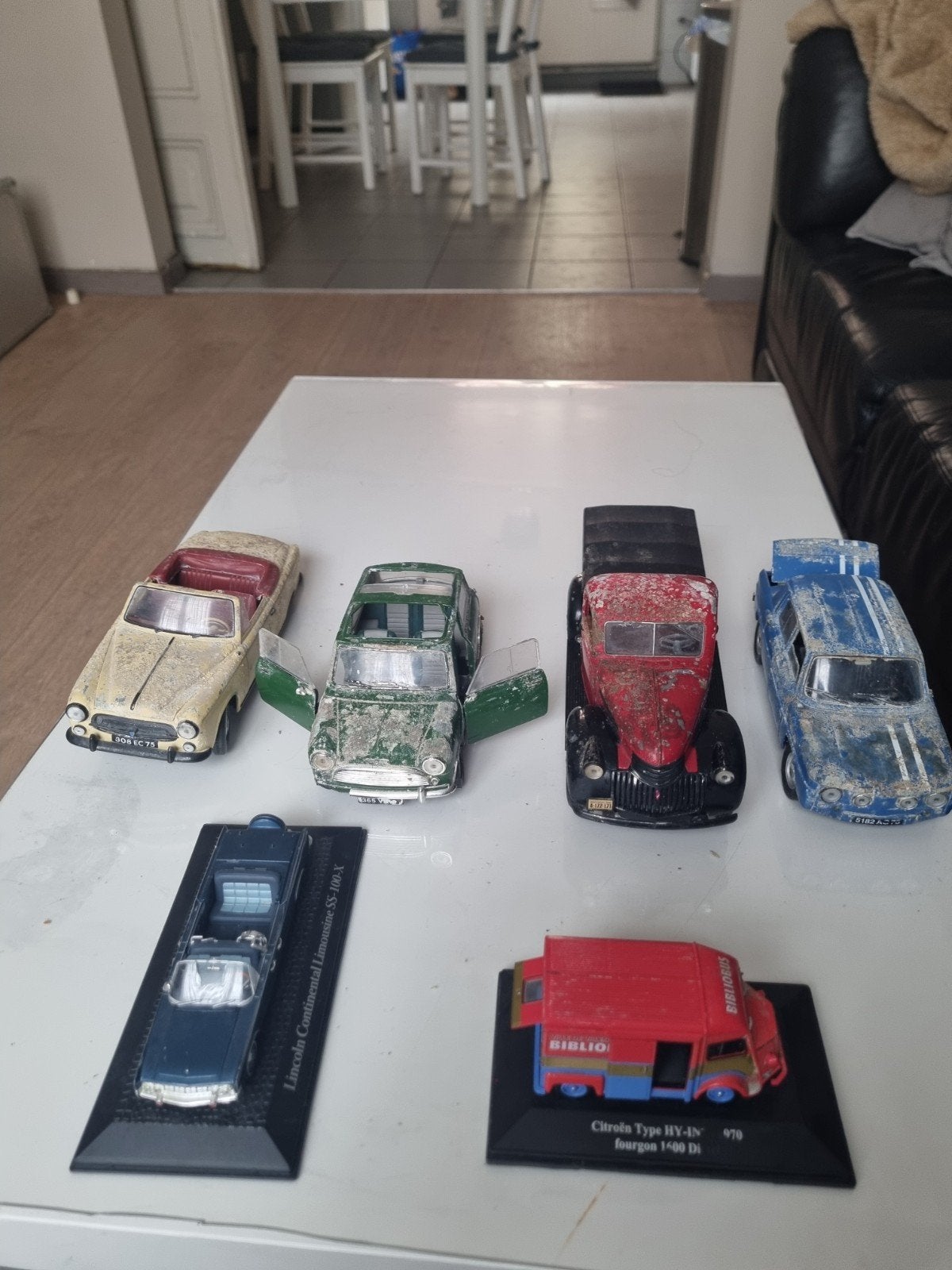 Veel oldtimers, Ophalen