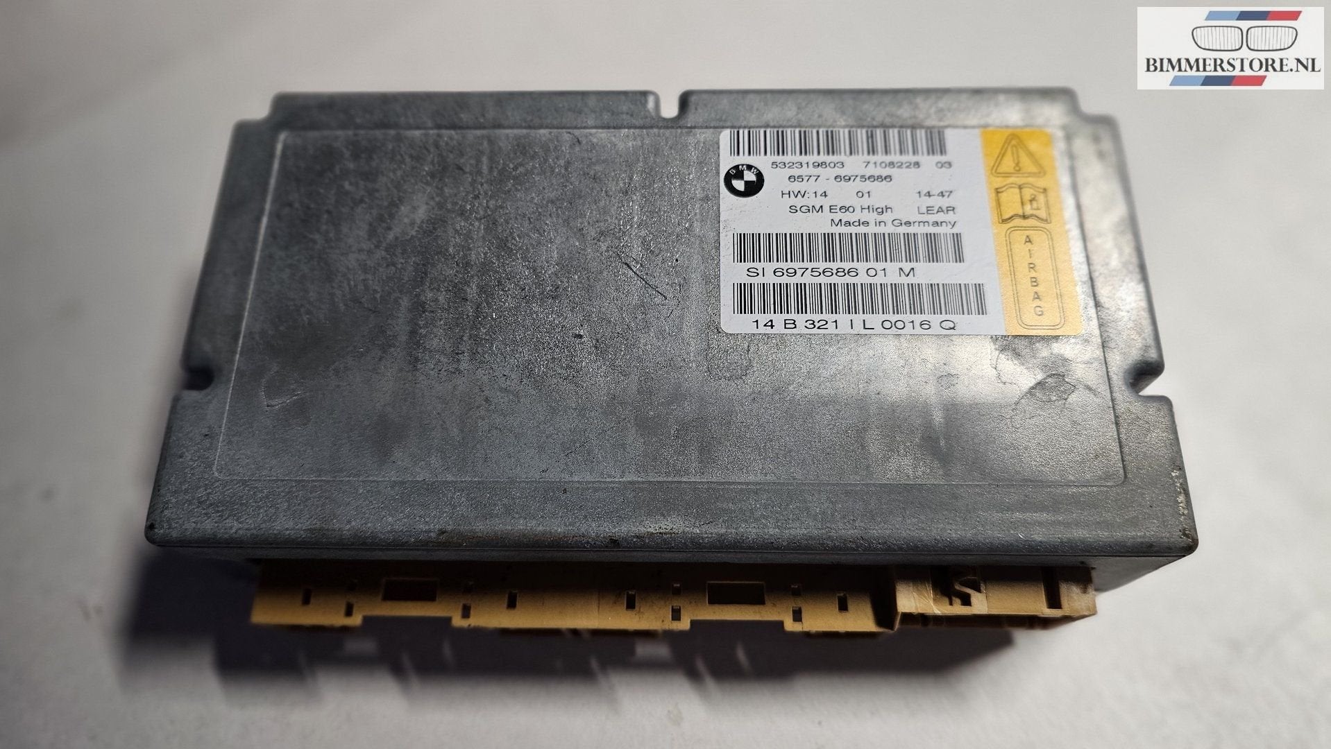 Airbag module SGM high BMW 5 serie E60 E61 65776975686 69756, -, Origine de la pièce connue, Utilisé, -