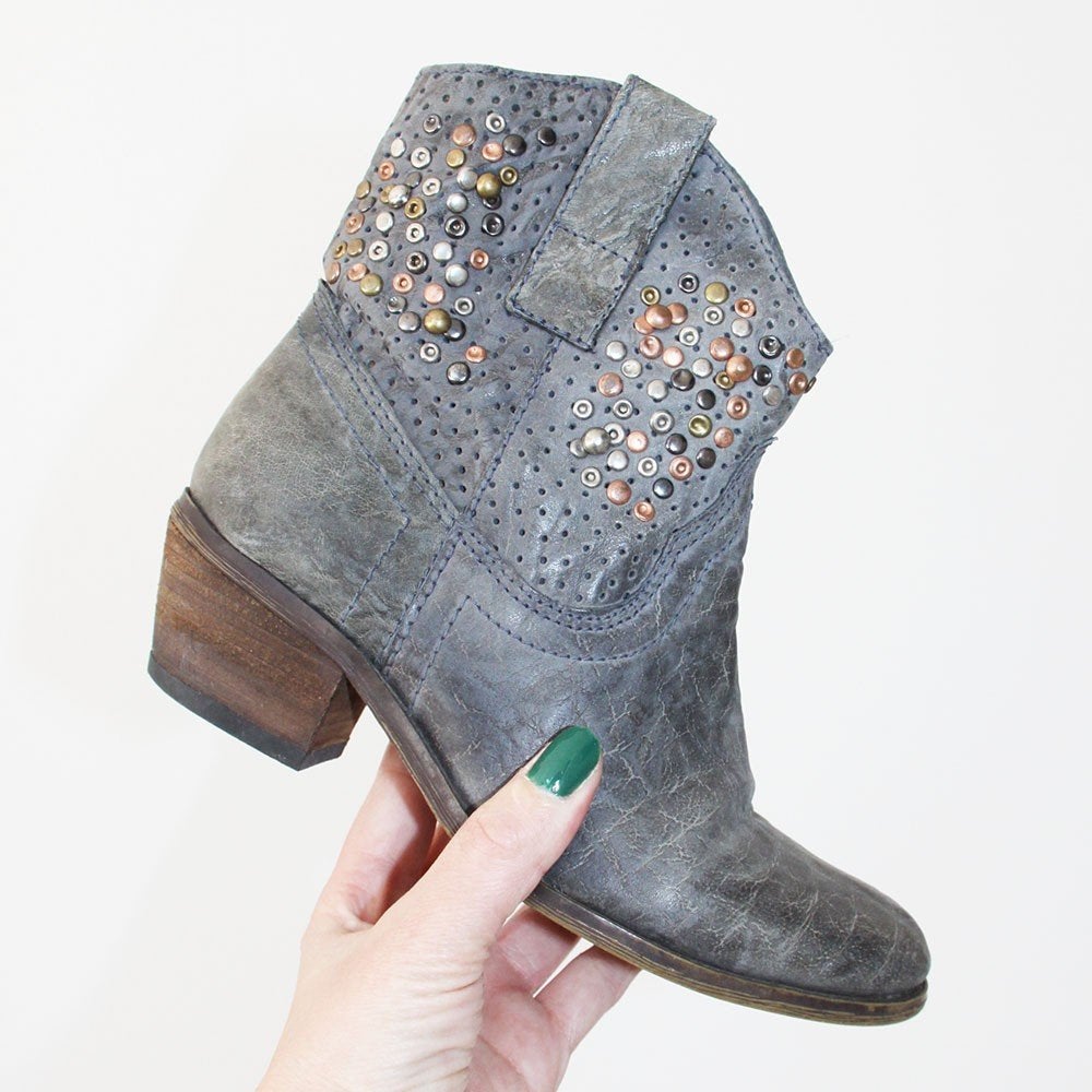 Belles bottes en cuir Lazamani - s7 (taille 36) €65, -, Autres couleurs, Lazamani, Comme neuf, Boots et Botinnes