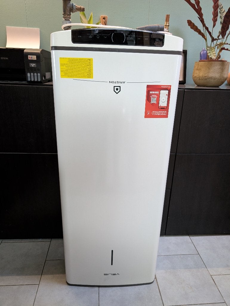 Ariston Velis 80L platte boiler, Ophalen, Gebruikt, 20 tot 100 liter, Boiler