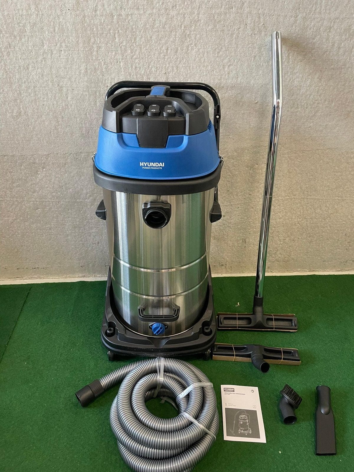 Nieuwe Hyundai 57717ff 3000 watt nat en droog stofzuiger, Enlèvement, Neuf, Réservoir, Aspirateur d'eau