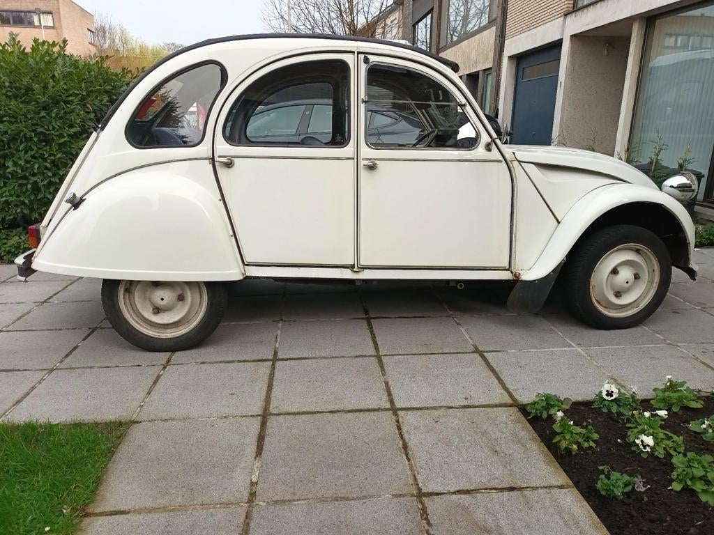 Witte citroen 2CV6, Autos, Citroën, Achat, 2CV, Bleu, 668 cm³