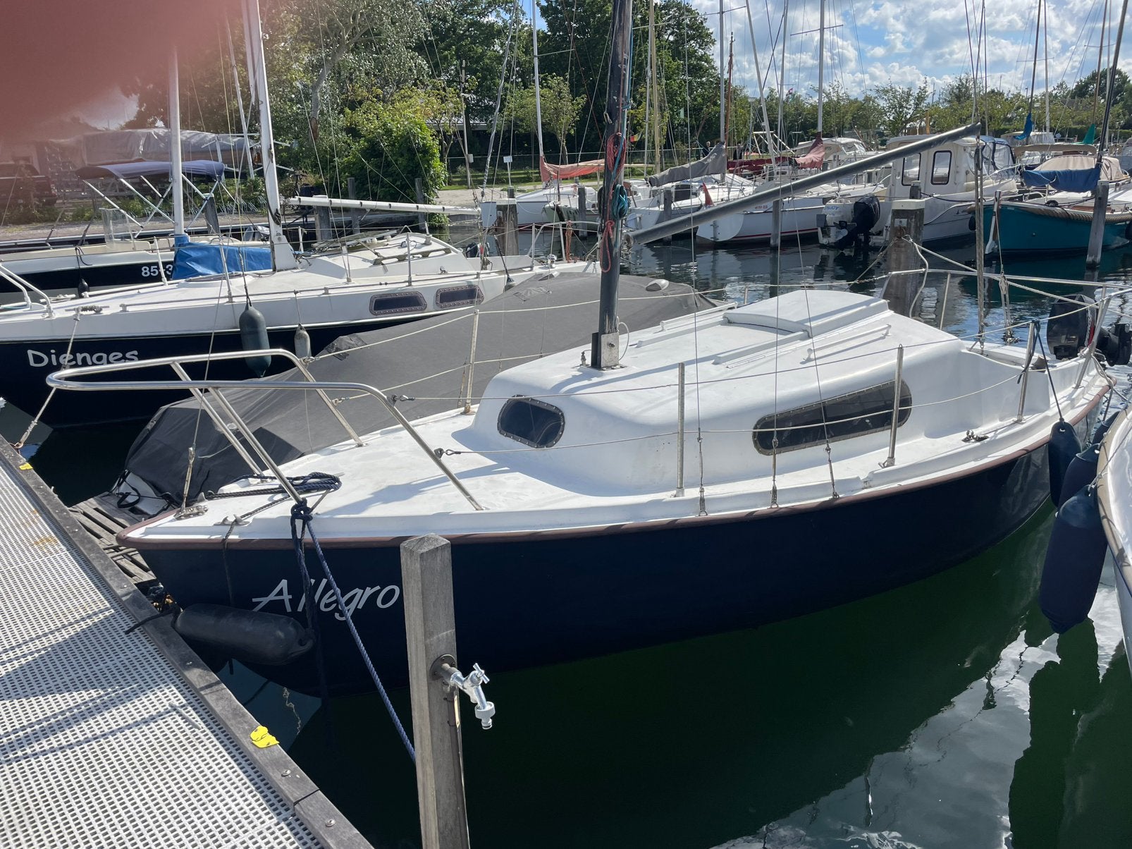 Zeilboot 6 meter met outboard 10 pk, Dufour, Enlèvement, Moteur hors-bord, Polyester