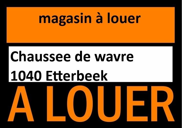 Boutique à louer à Waver Etterbeek, Bruxelles, 100 m², Bruxelles, 1 pièces