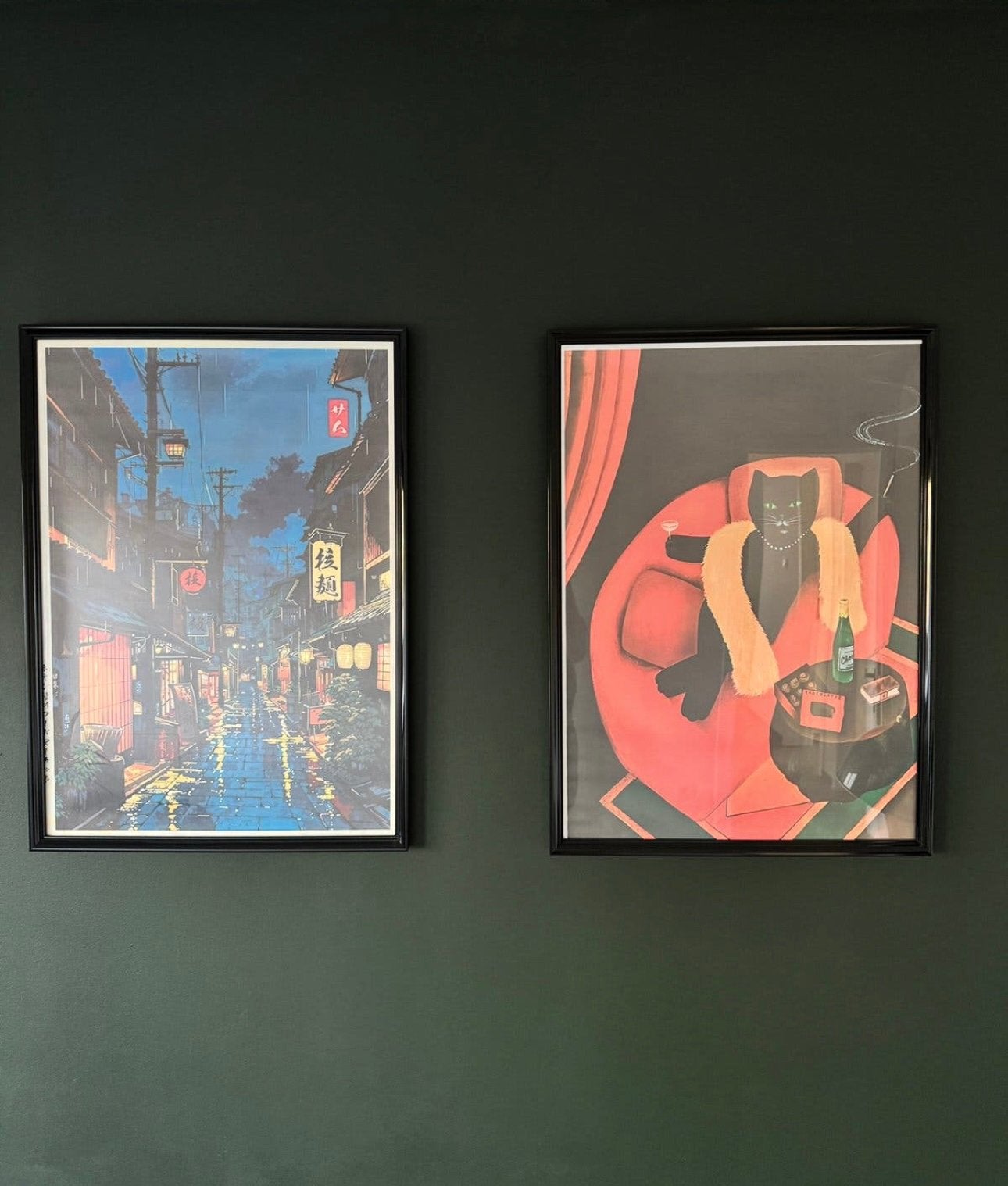 50x70cm kaders Japanse stijl, Ophalen, Zo goed als nieuw