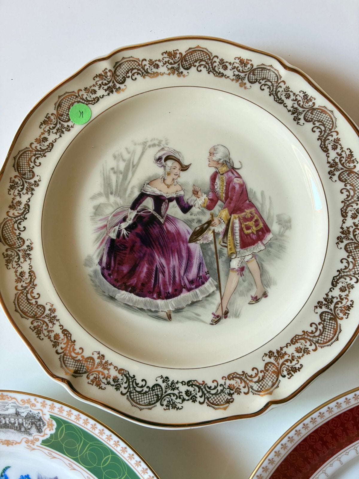 Limoges bord, Ophalen