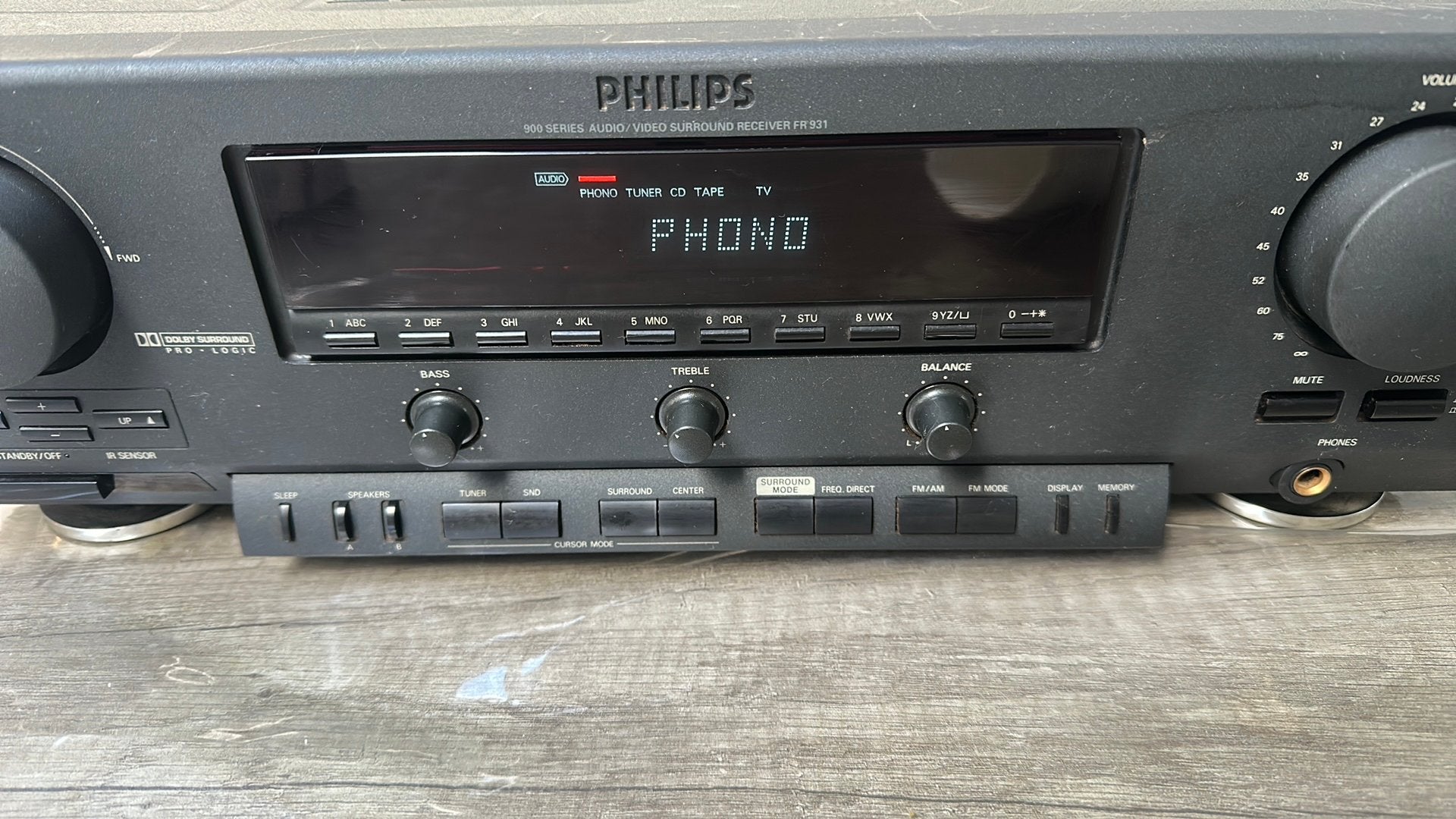 Philips 900 Series Audio/Video Surround Receiver FR 931, TV, Hi-fi & Vidéo, Lecteurs CD, Enlèvement ou Envoi, Comme neuf, Philips