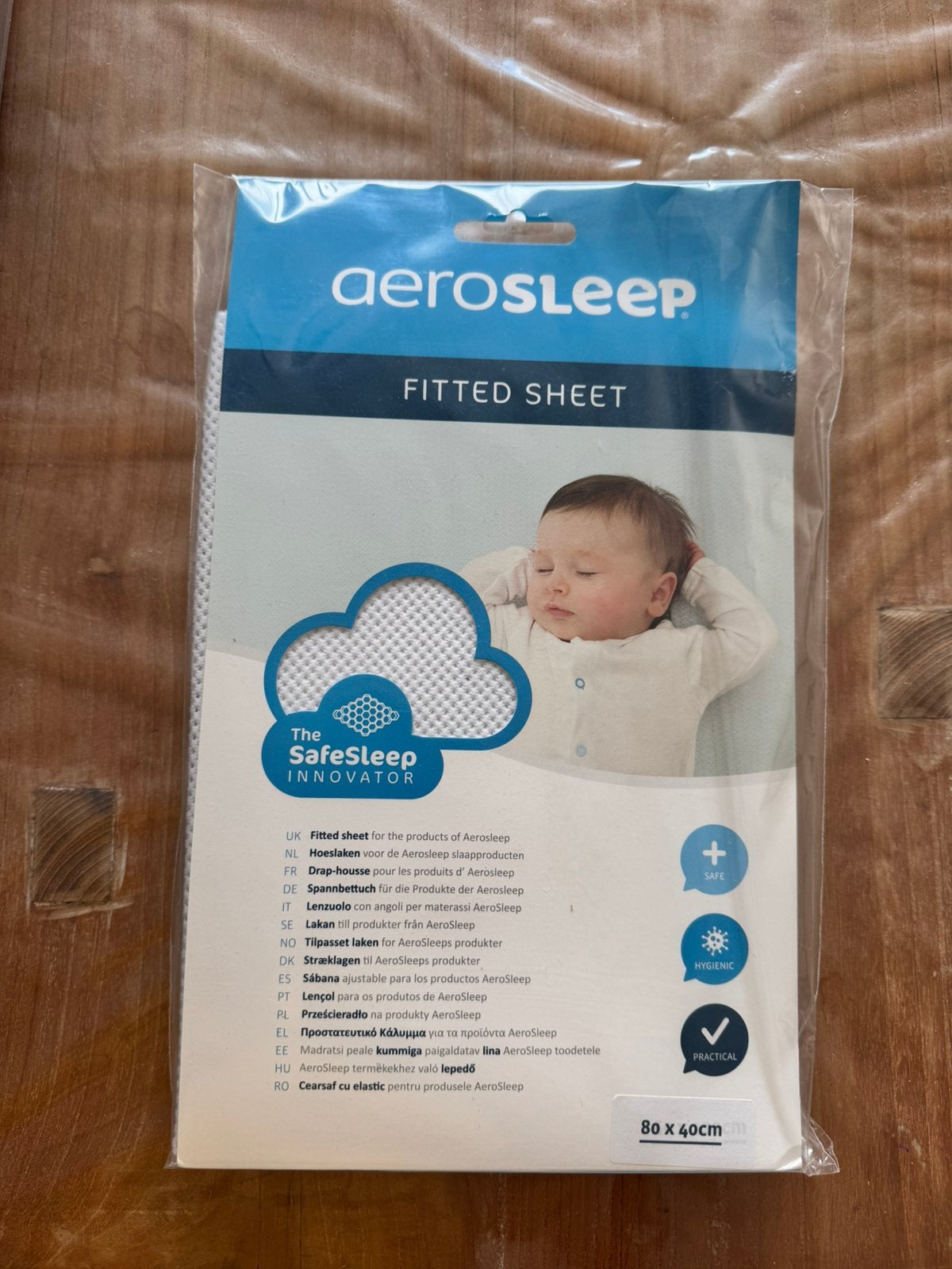 Aerosleep hoeslaken wieg wit, Kinderen en Baby's, Ophalen, Zo goed als nieuw