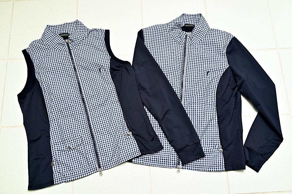 GOLFINO - golf vest + mouwloos vest -mt 42-44, Kleding | Dames, Sportkleding, Blauw, Ophalen of Verzenden, Zo goed als nieuw, Golfino