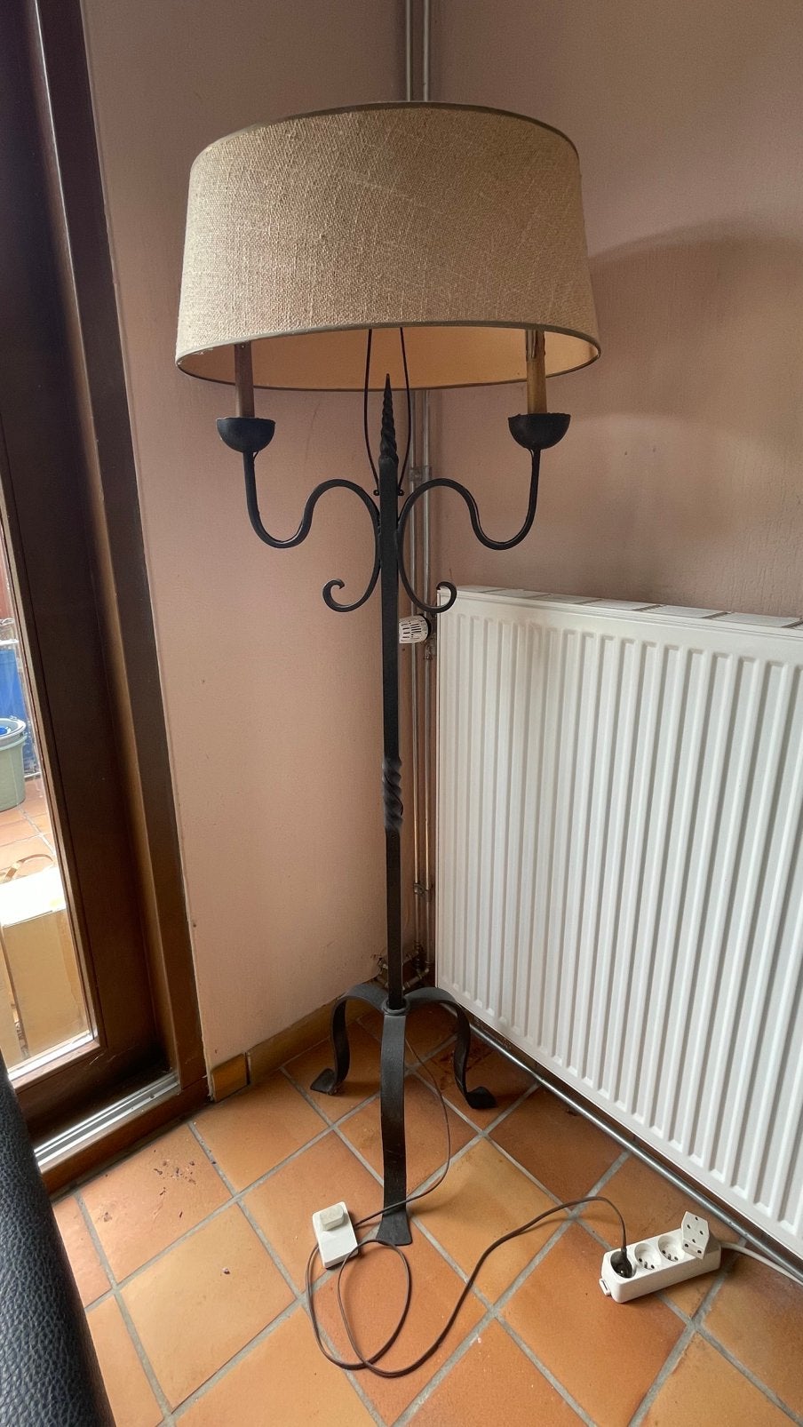 4 lampes de table + 1 lampadaire vintage, Ophalen, Gebruikt, Vintage, Minder dan 100 cm